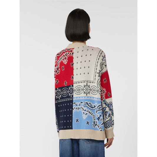 Max Mara Baobab Overdimensjonert cardigan i jacquardgarn
