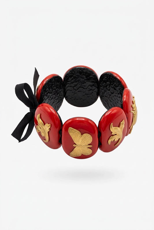Armbånd med 6 stener ovale