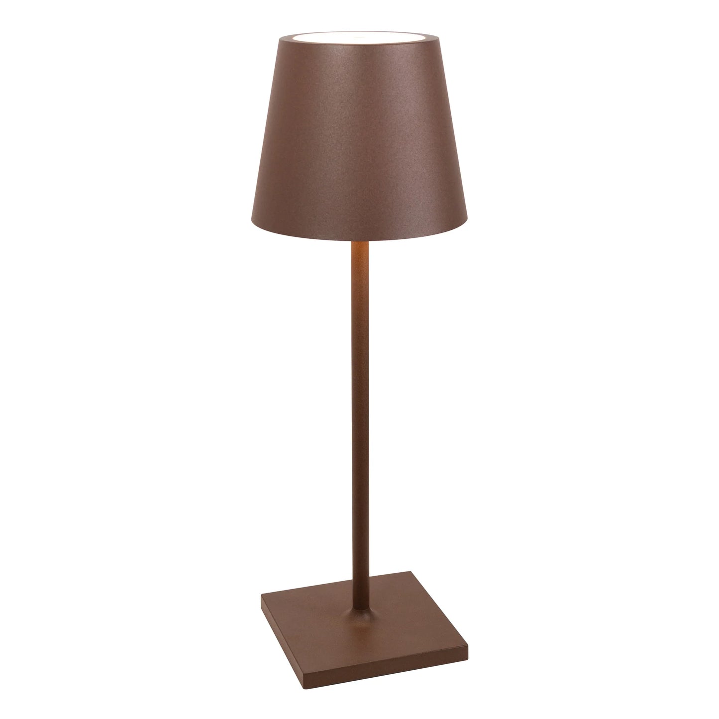 Zafferano Poldina Trådløs bordlampe Rustfarget 38cm