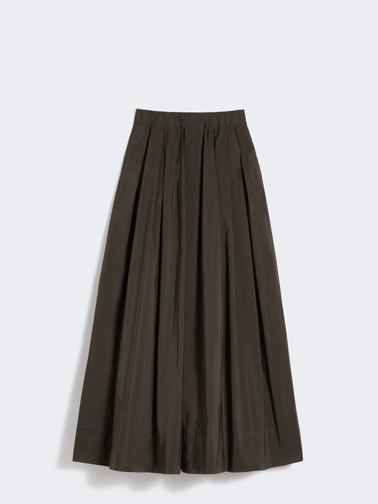 Max Mara Aloe Bomullsskjørt i mikrofiber Brun - ZhosLaila