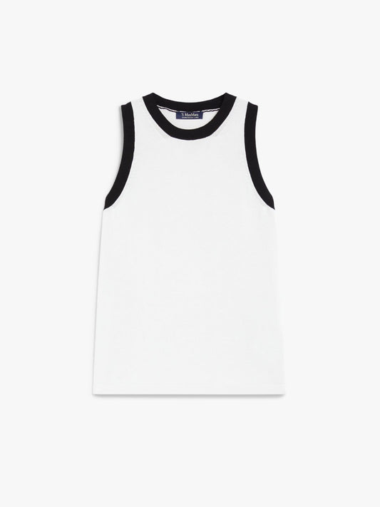 S Max Mara Slalom Viskose crepe topp Ecru