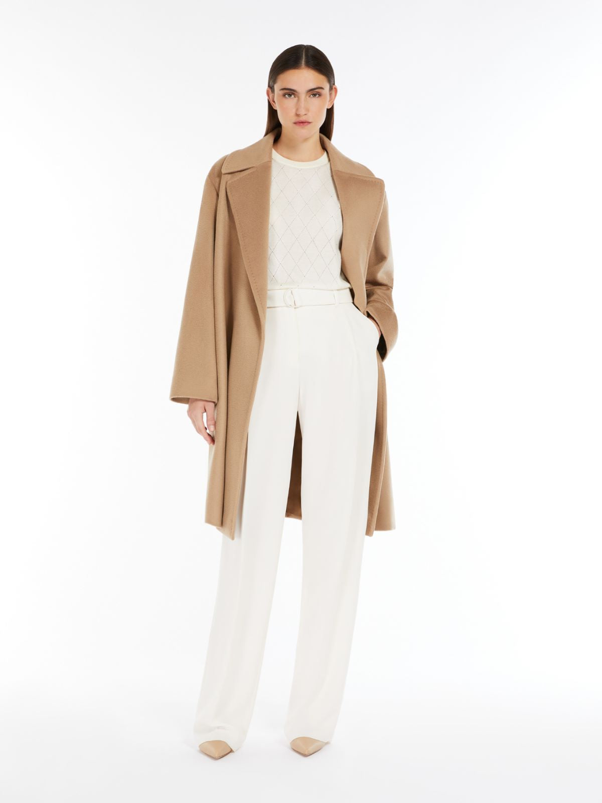 Max Mara Tigre Ullkåpe Camel