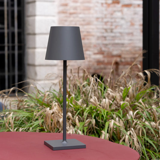 Zafferano Poldina Trådløs bordlampe Rustfarget 38cm