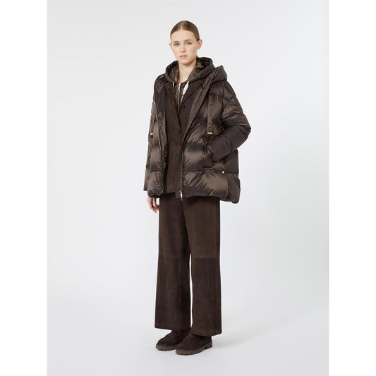 Max Mara Merine pufferjakke Kobberbrun