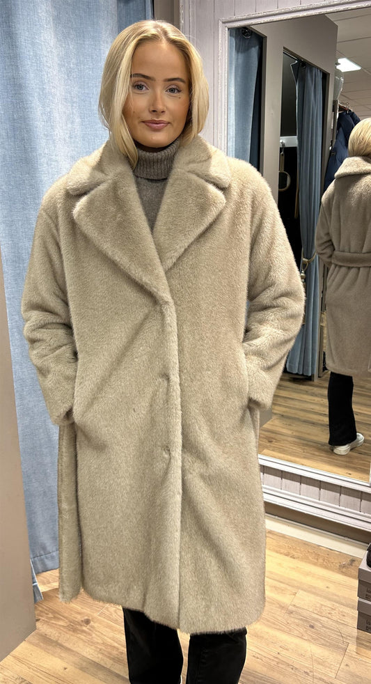 Herno Teddy kåpe Off-White