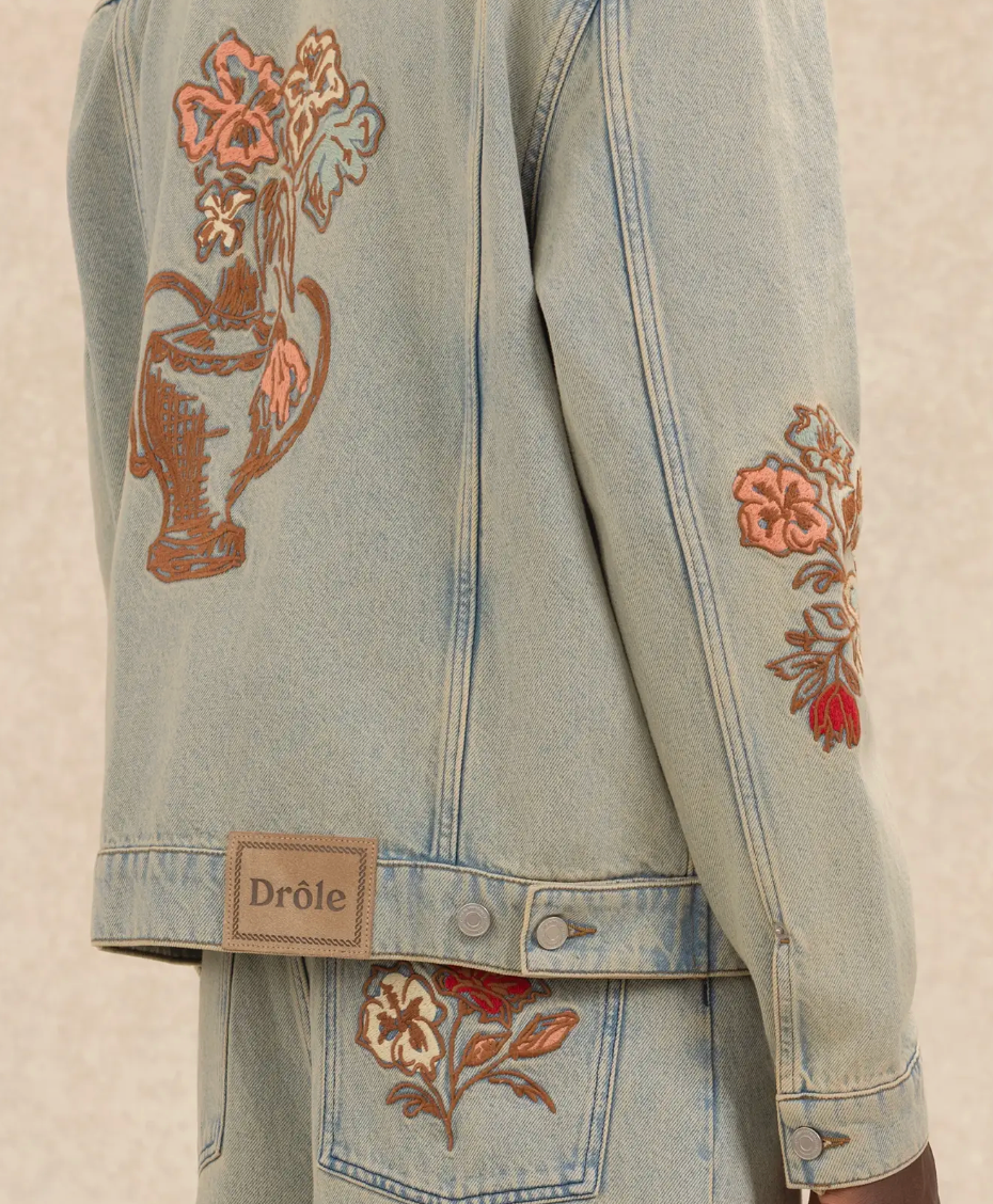 Drôle de Monsieur Vest Denim Dusty Broée