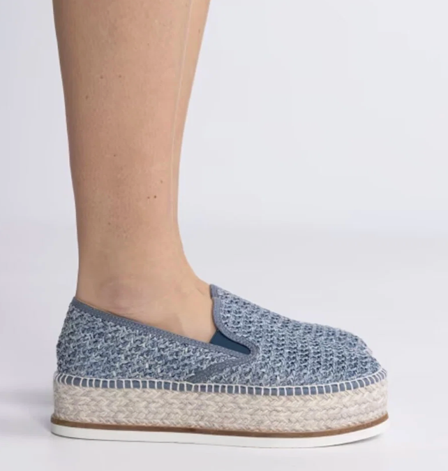 Gaimo Espadrillos Marino med jute og skinn