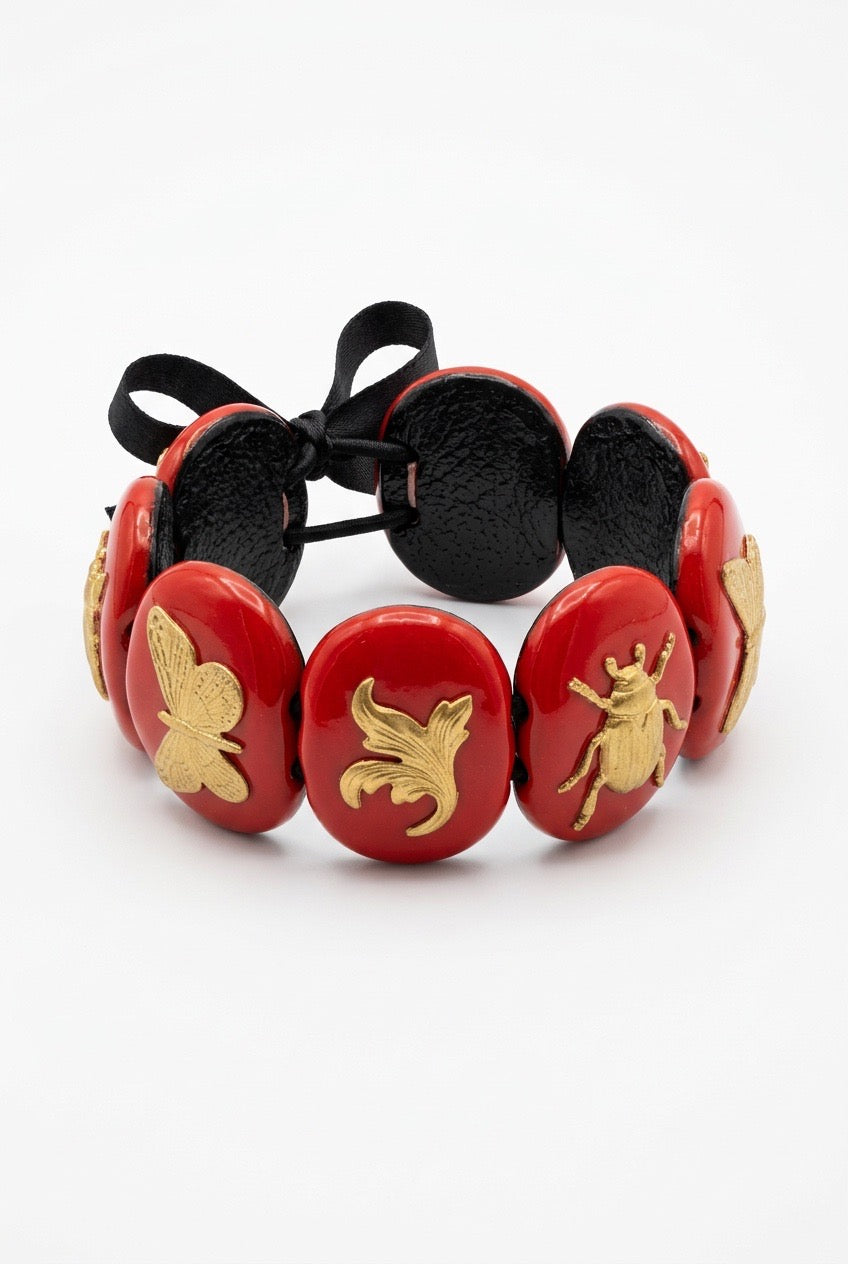 Armbånd med 6 stener ovale