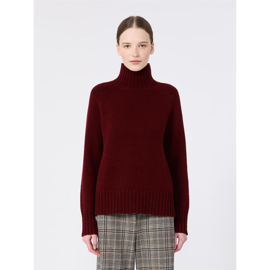 S Max Mara Mantova genser Burgunder