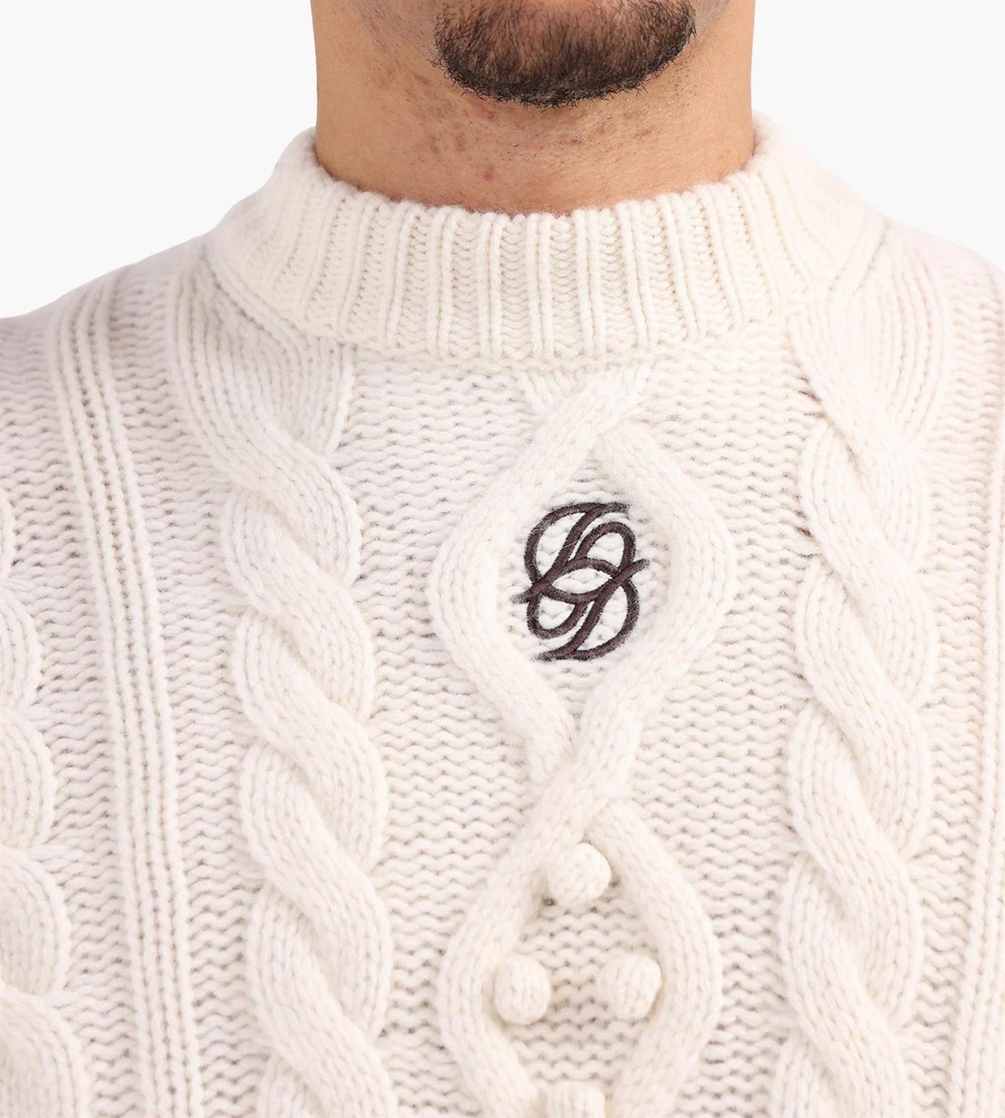 Drôle de Monsieur La Maille Torsade genser Off-White