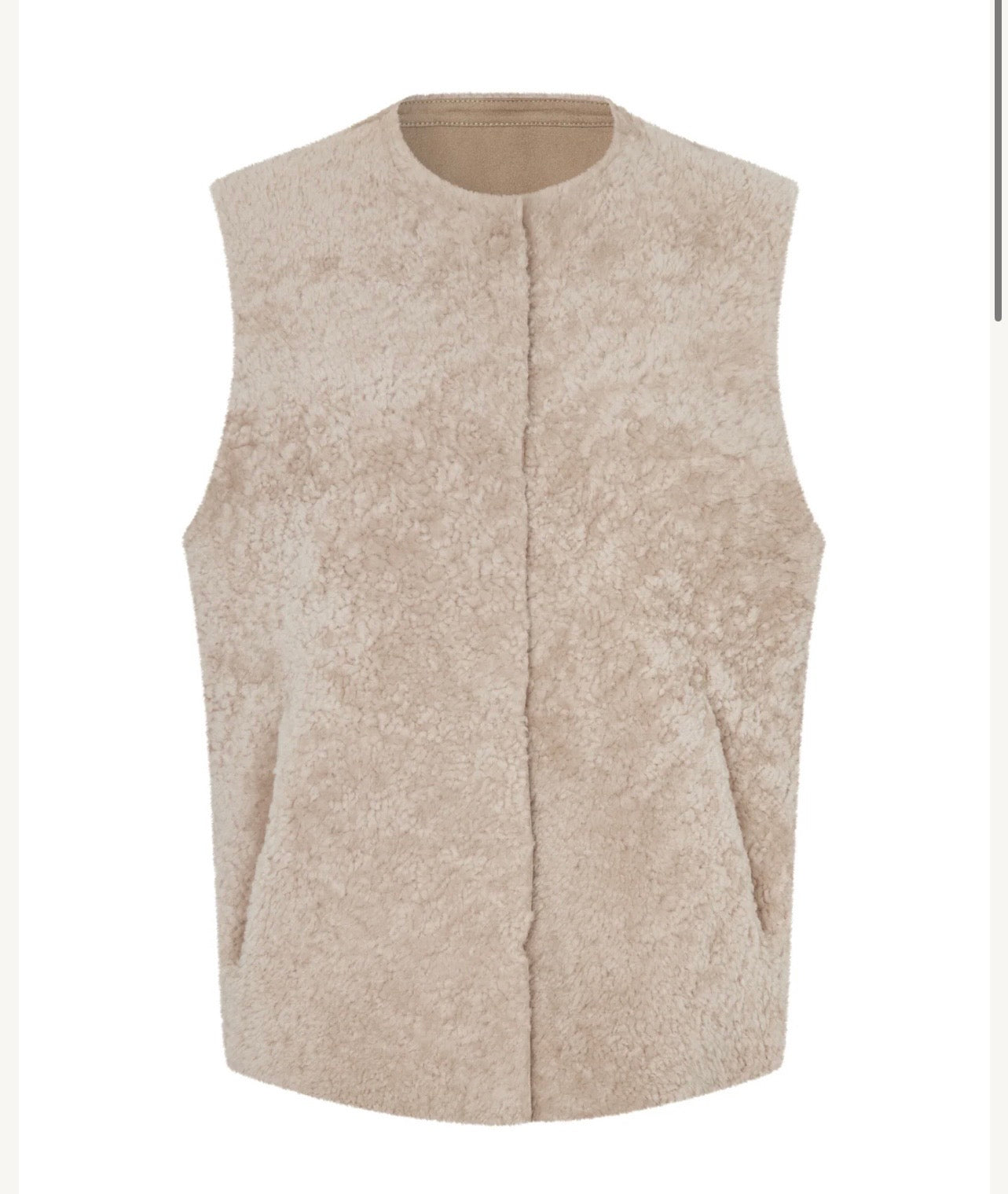 Utzon Heidis vendbar vest Beige