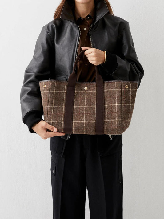 Rue de Verneuil Traversee M Jakt Tweed Brun