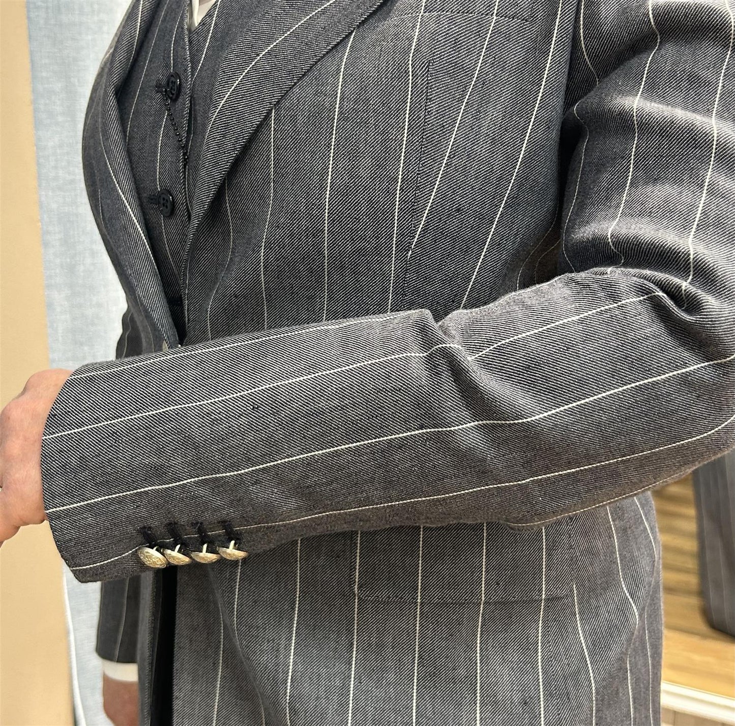 Tagliatore Parigi linjakke blå med striper