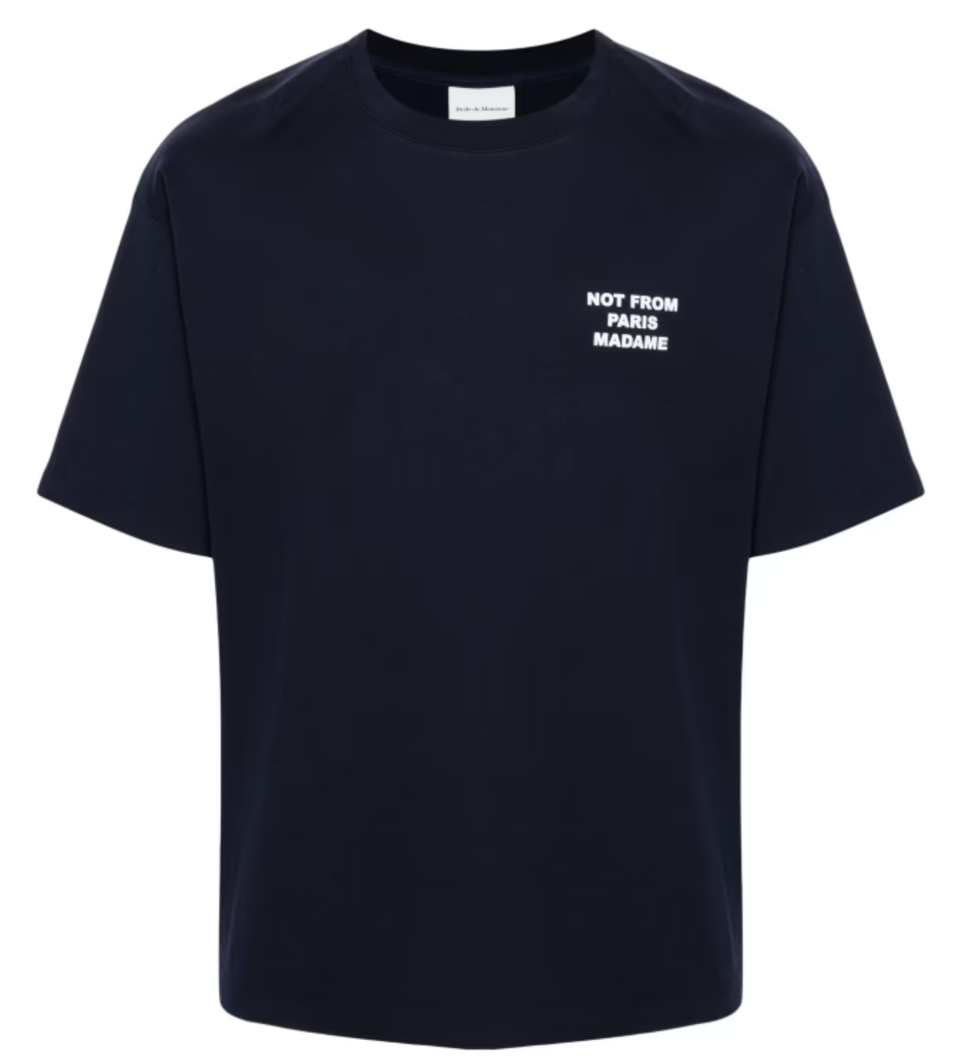 Drôle de Monsieur T-shirt "Not from Paris Madame" Mørkeblå - ZhosLaila