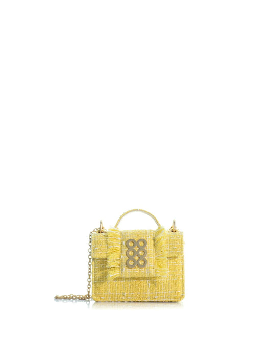 Kooreloo The Petite New Yorker veske Gul Tweed stoff - ZhosLaila