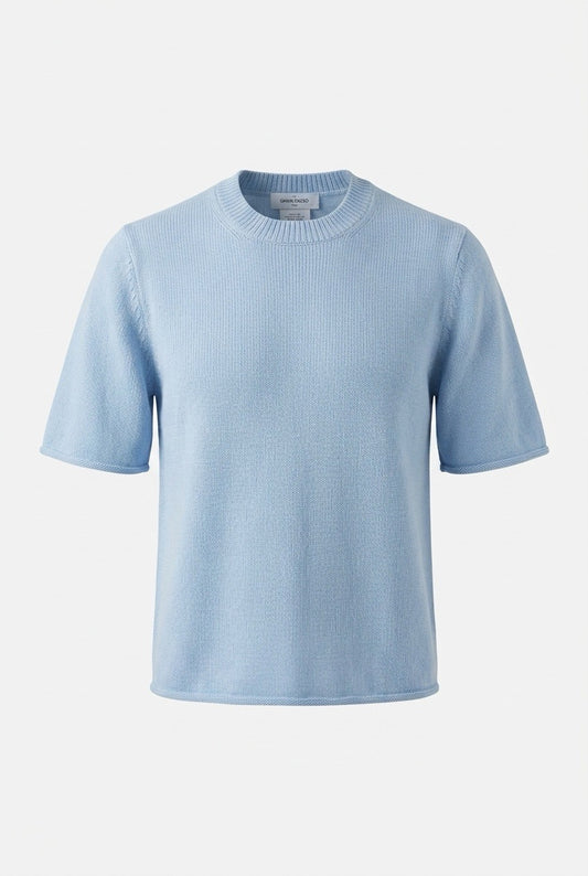 Gran Sasso T-shirt bomull Lyseblå