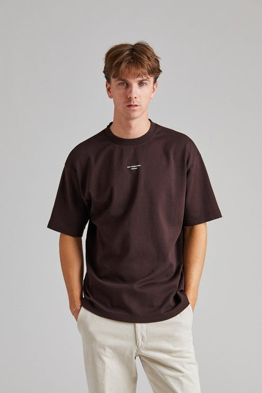 Drôle de Monsieur T-shirt "Not from Paris Madame" Brun - ZhosLaila