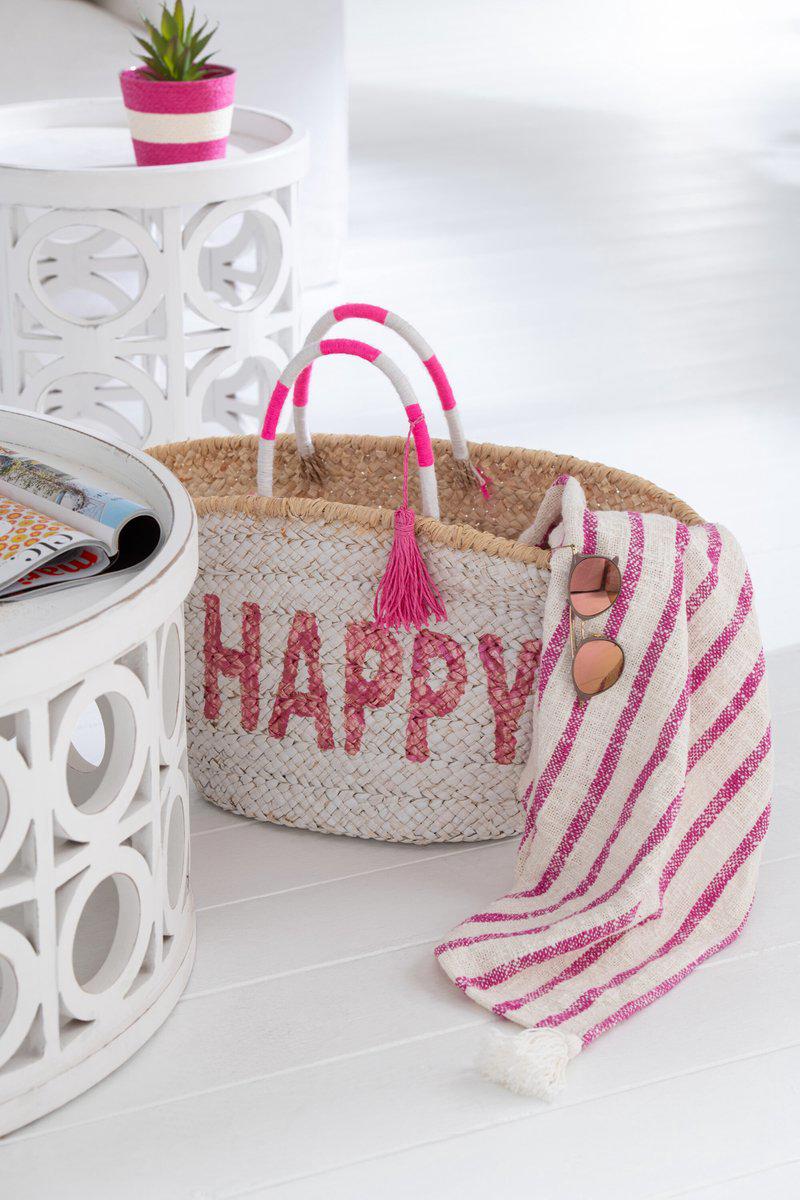 J-Line Strandveske Happy Beige