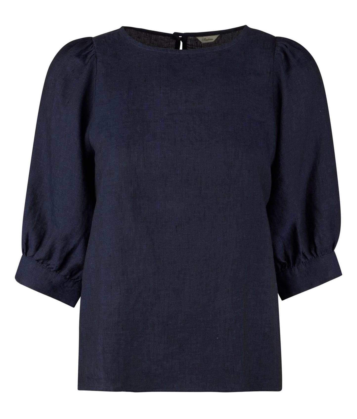 Stenstrøms Carmen linbluse Marineblå