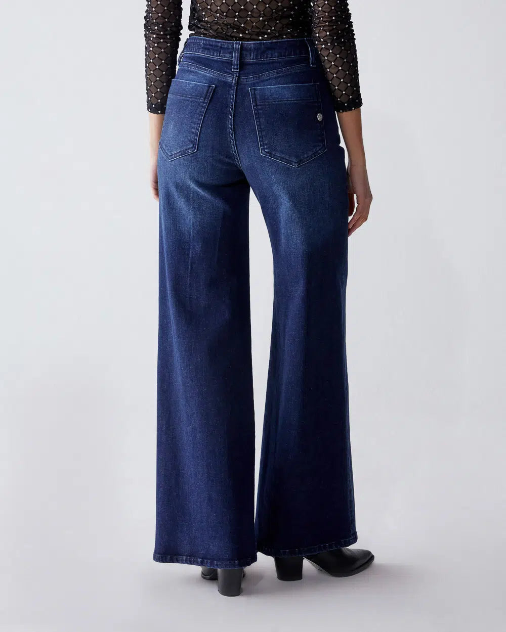 Shaft Five Organic Denim Wide leg Blå