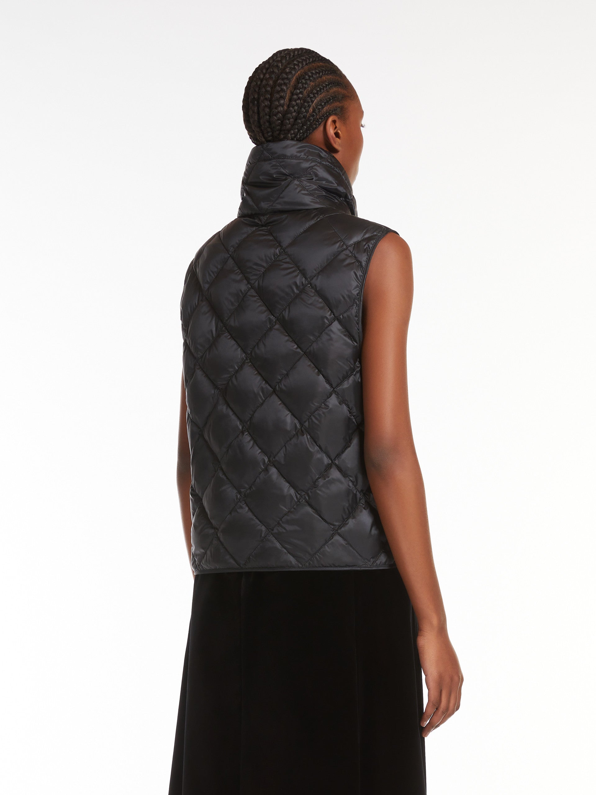 Max Mara Tregic vannavvisende vest i nylon-lerret Sort - ZhosLaila
