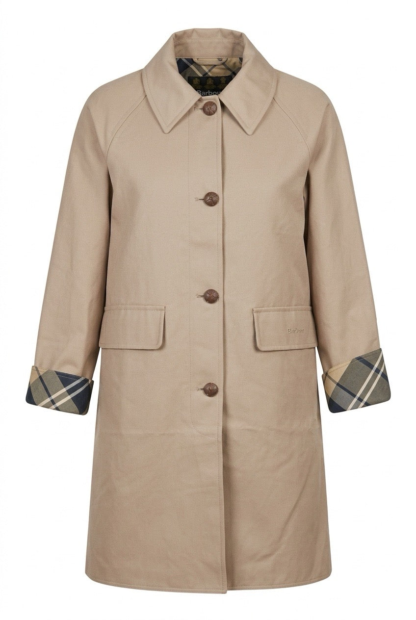 Barbour Ria vanntett frakk Beige