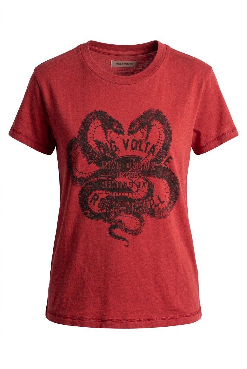 Zadig & Voltaire Walk T-skjorte Rød