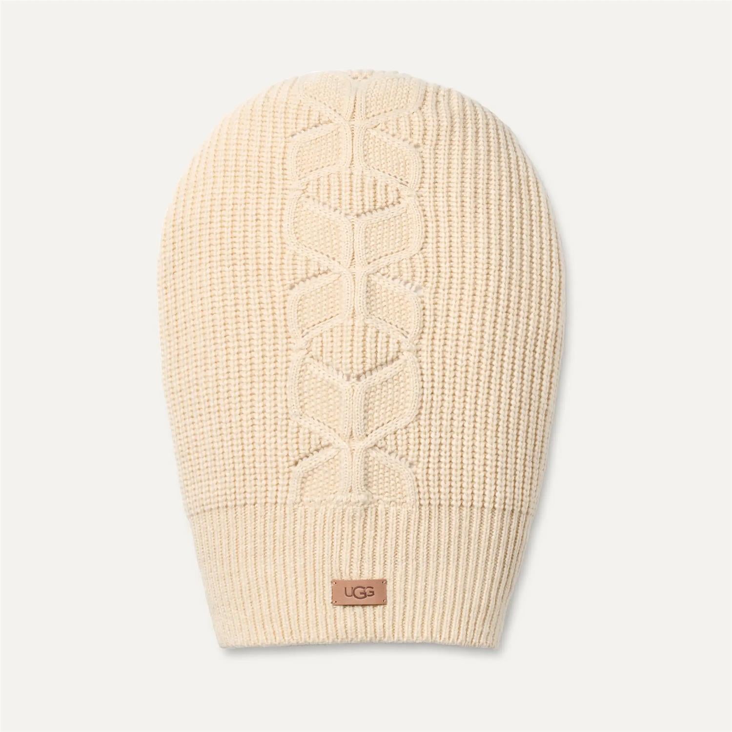 UGG Kvinners Kabel Balaclava Off-White - ZhosLaila