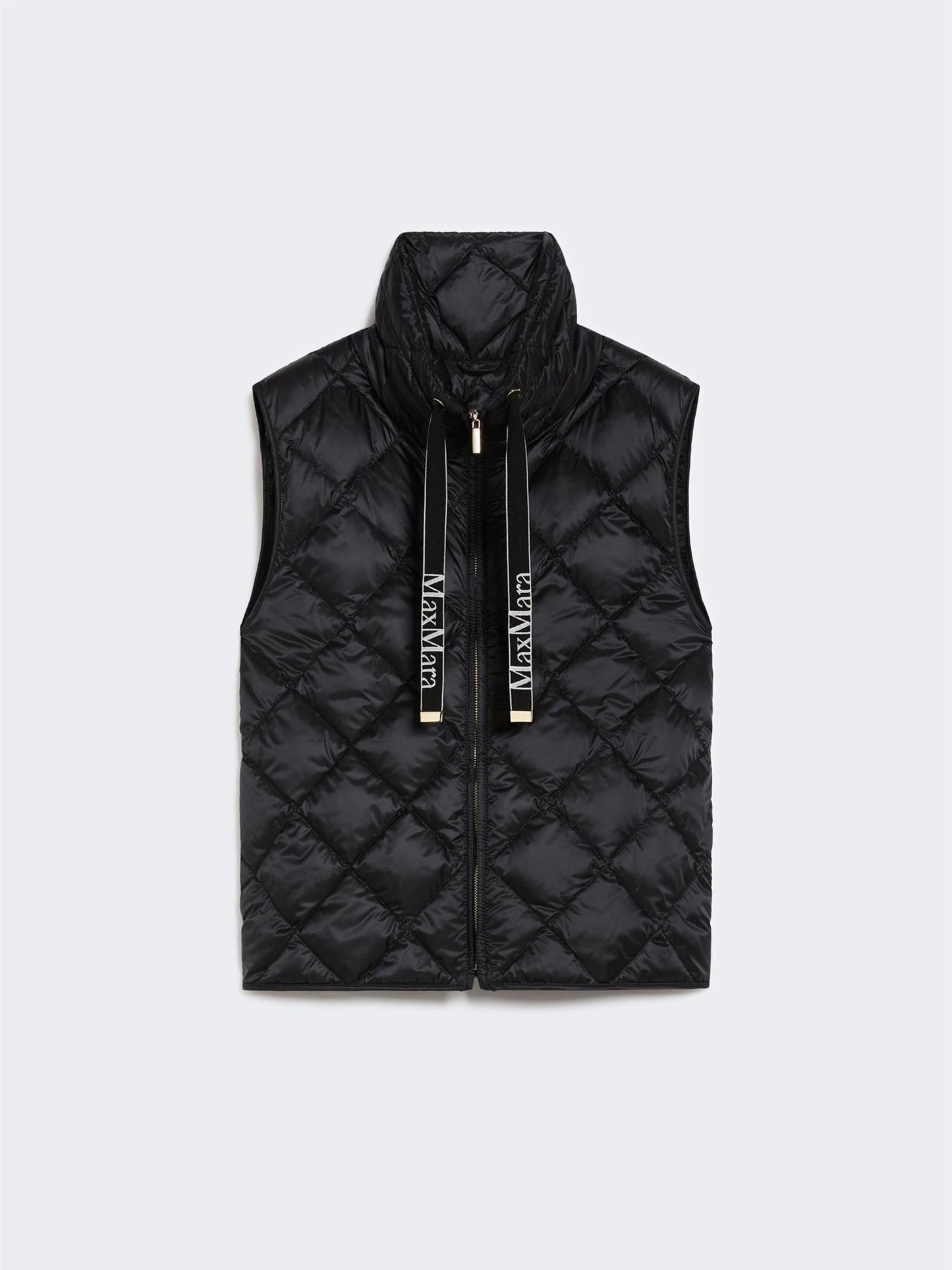 Max Mara Tregic vannavvisende vest i nylon-lerret Sort