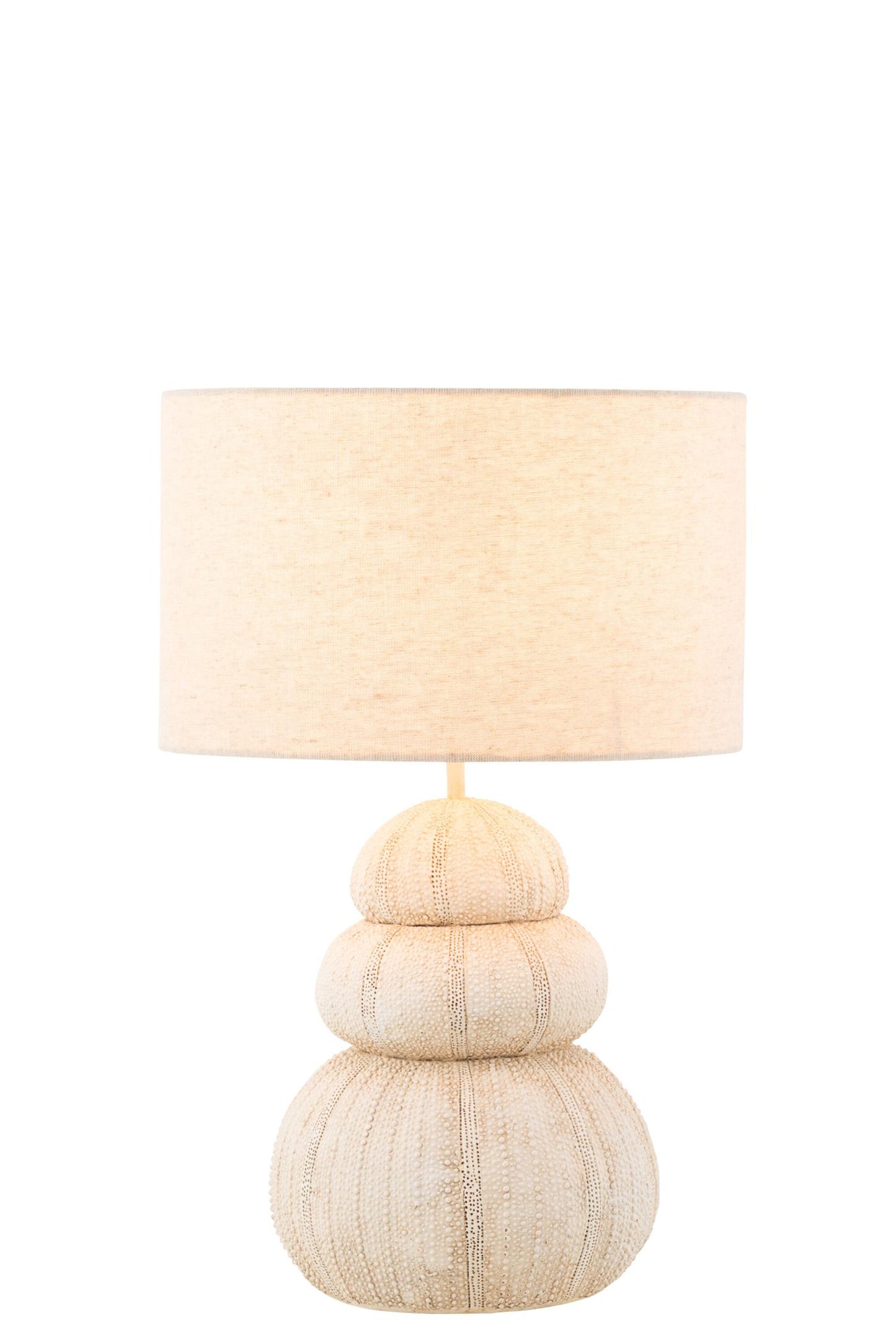 J-Line Poly Bordlampe Beige H:47cm inkl skjerm