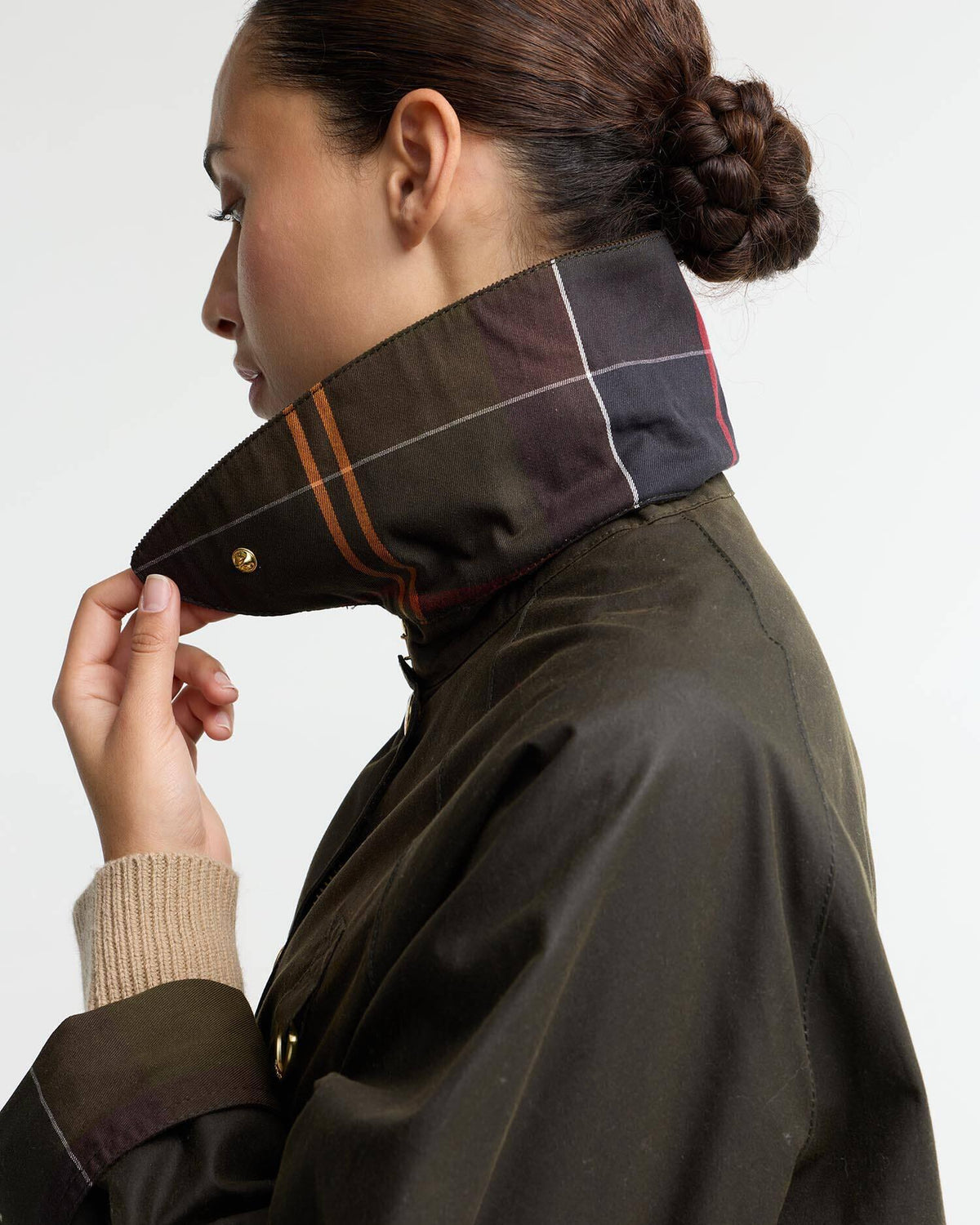 Barbour Icons Modern Spey Vokset Jakke Oliven