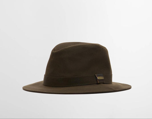 Barbour Vintage vokset hatt Oliven