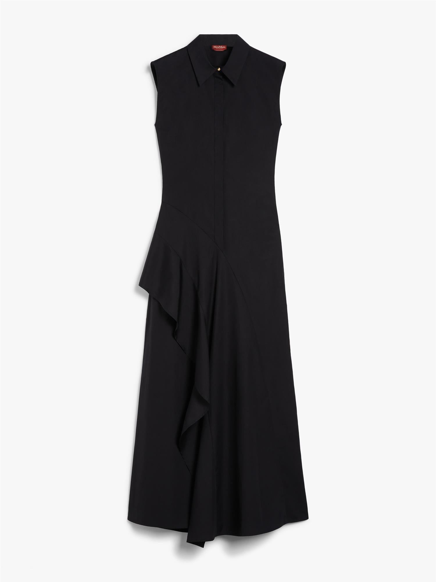 Max Mara KerasMax Mara Keras Poplin A-formet kjole Sort - ZhosLaila
