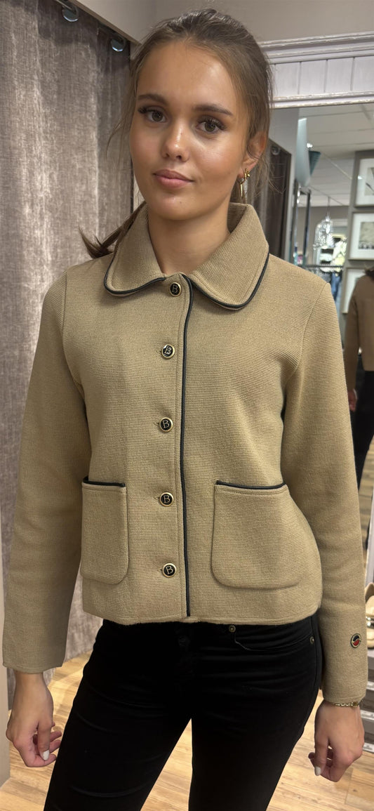 Busnel Maxine Piped jakke Beige - ZhosLaila