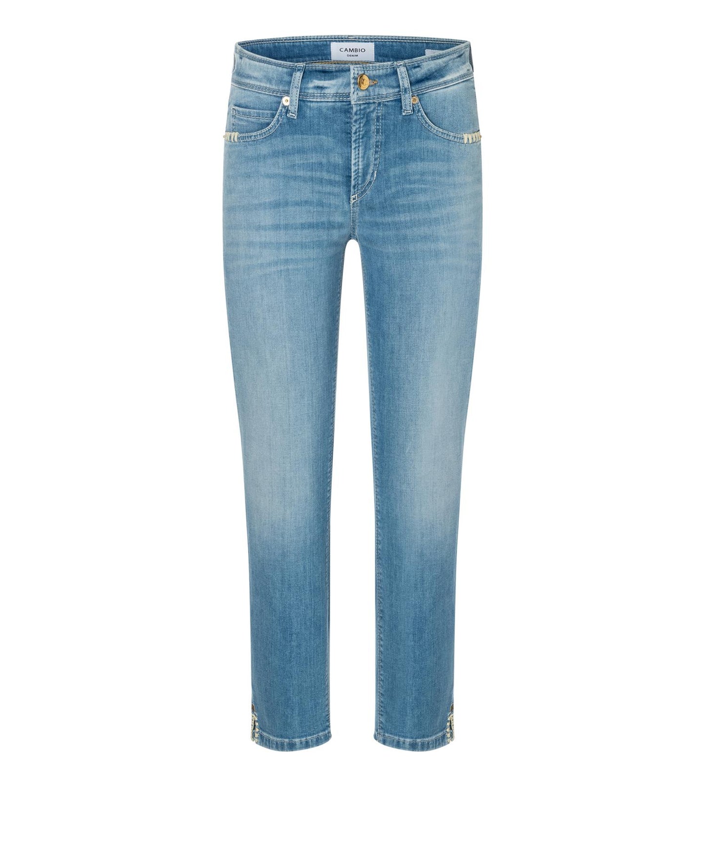 Cambio Piper Short Stretch Blue Denim