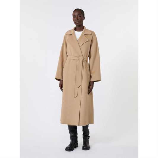 Max Mara Operoso Dobbel ullblandingskåpe Kamel