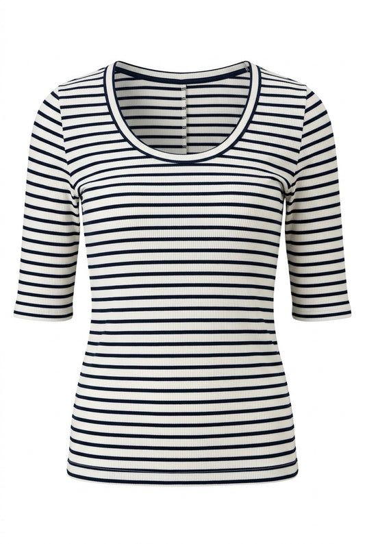 Catnoir Genser med striper og 3/4 arm