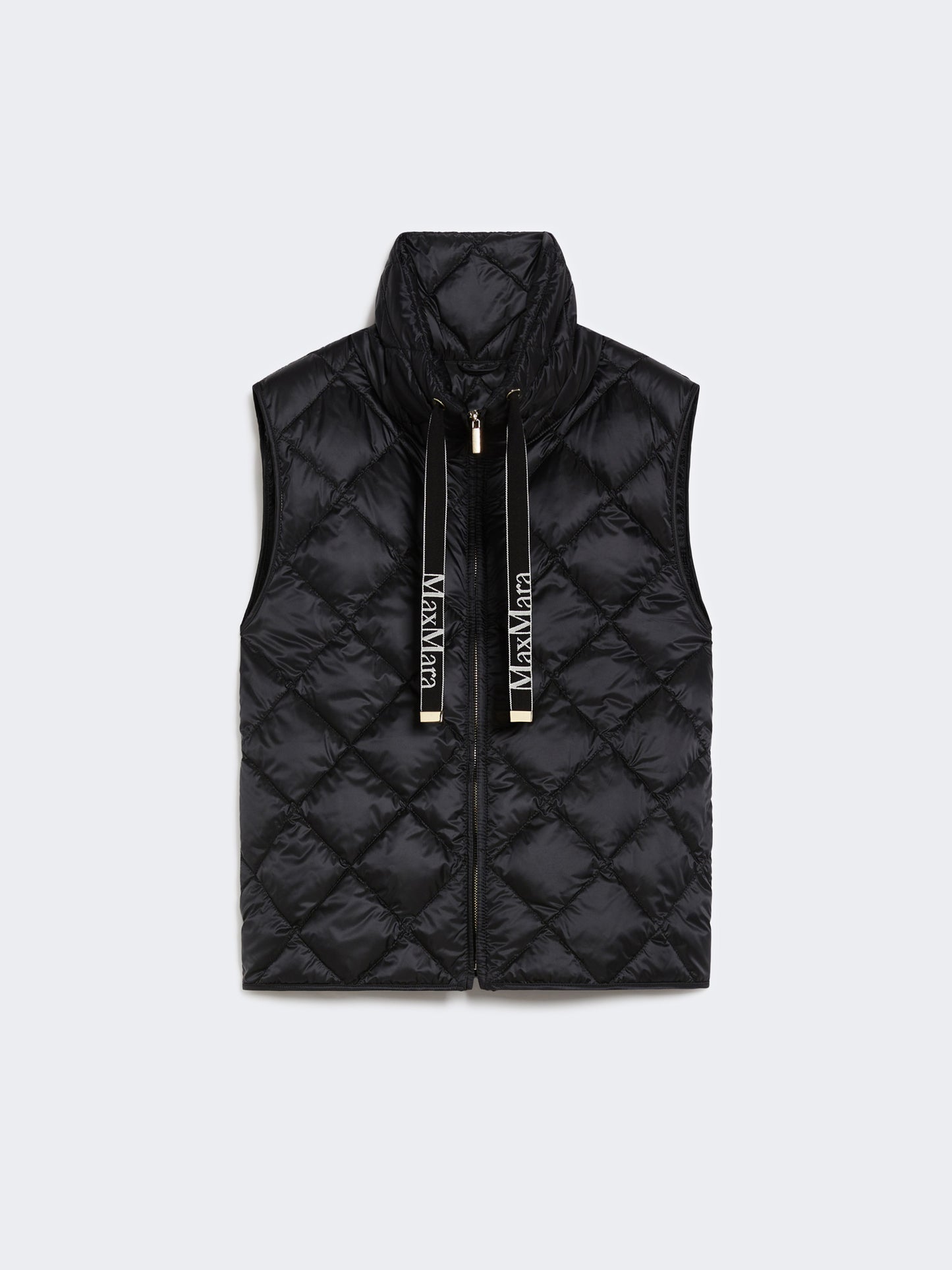 Max Mara Tregic vannavvisende vest i nylon-lerret Sort - ZhosLaila