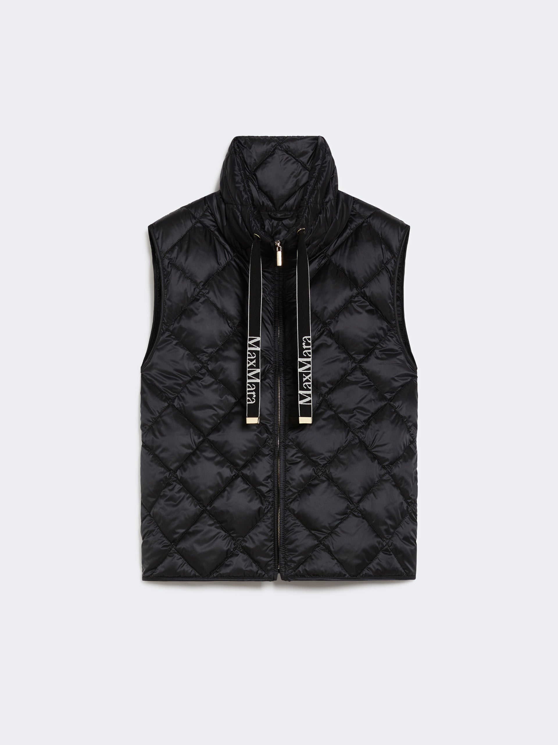 Max Mara Tregic vannavvisende vest i nylon-lerret Sort - ZhosLaila