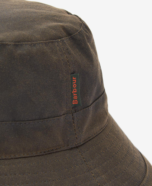 Barbour vokset bøttehatt Oliven - ZhosLaila