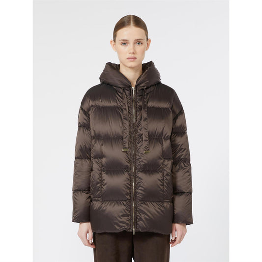Max Mara Merine pufferjakke Kobberbrun