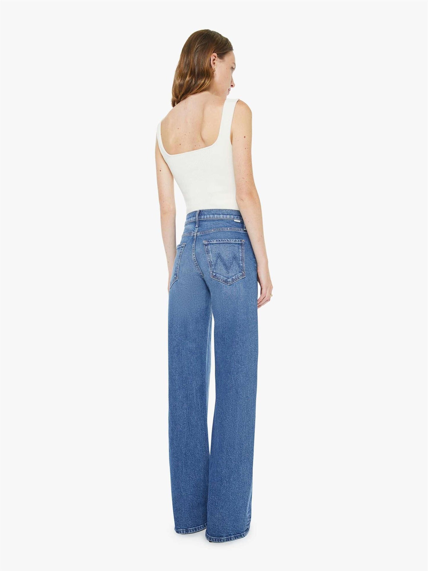 Mother jeans Lasso heel med mellomhøy midje