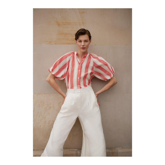 Ema Nou Sophie bluse Oransje striper