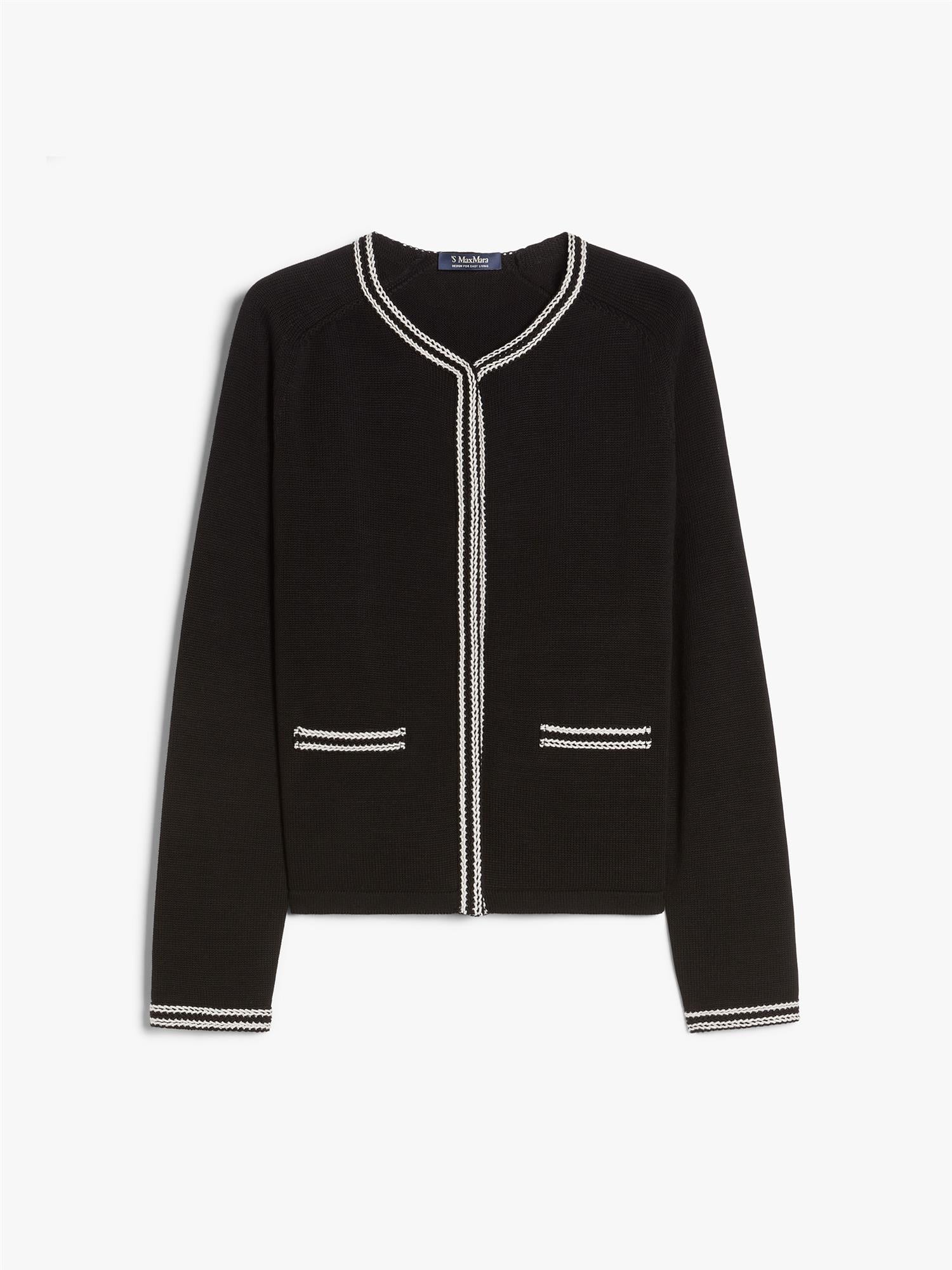 Max Mara Zenobia Bomulls cardigan Sort - ZhosLaila