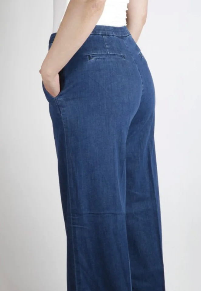 Shaft Flare Denim silk stretch