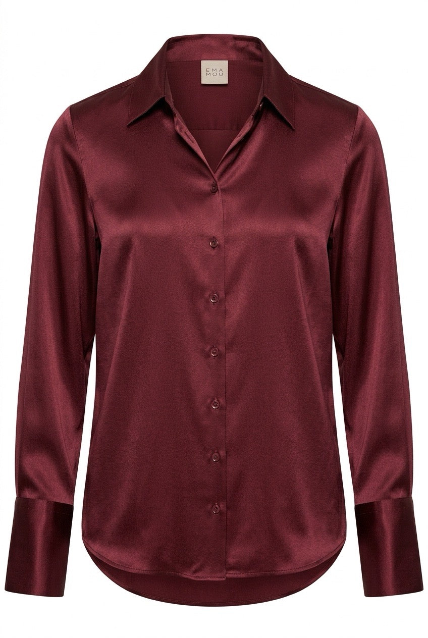 Ema Nou New Voyage skjortebluse Burgunder