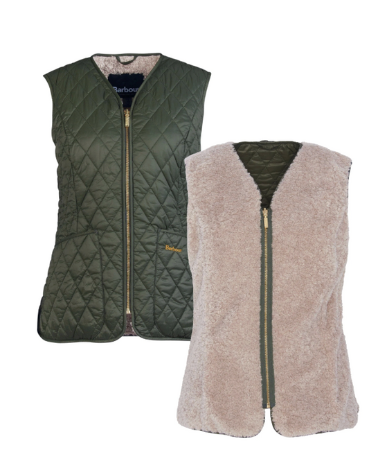 Barbour Markenfil liner vest Oliven-Naturlig