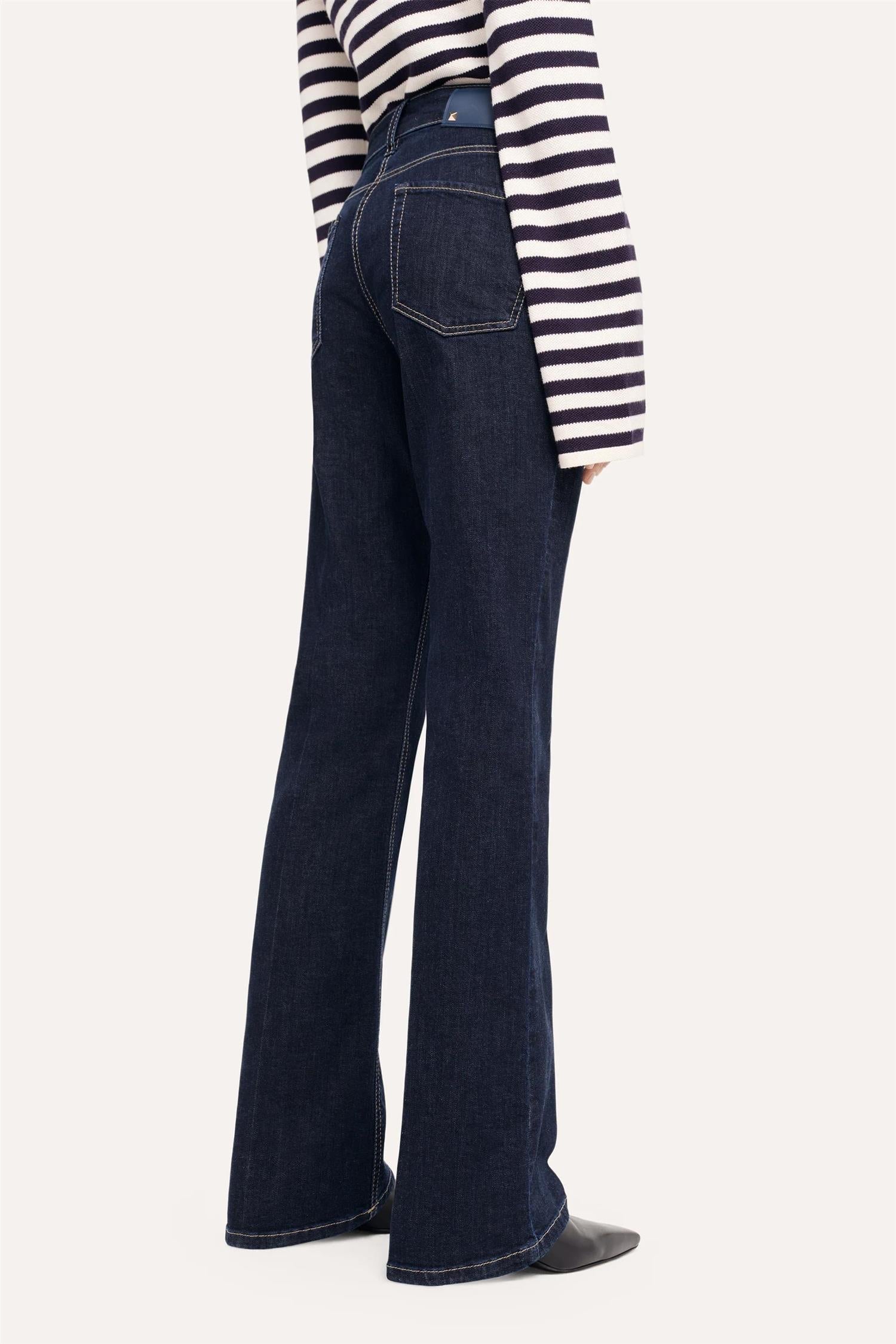 Cambio Paris flared denim Mørkeblå - ZhosLaila