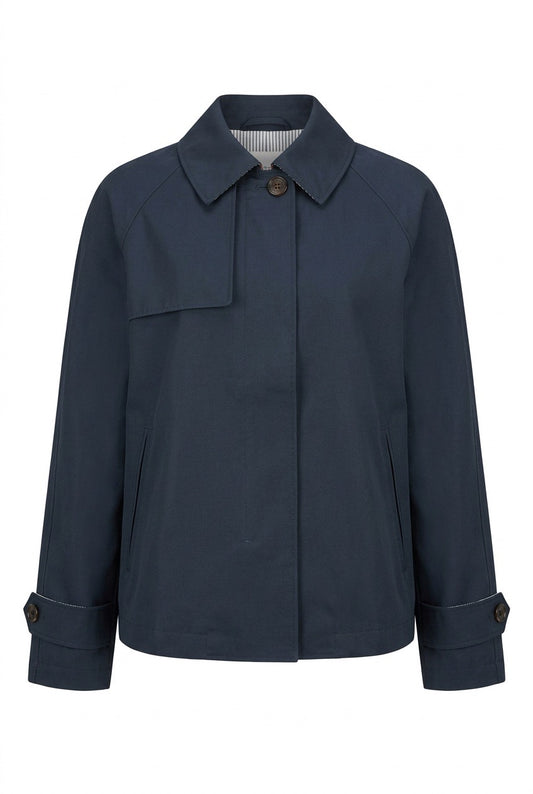 Max Mara Tiglio regnjakke / trenchcoat Marine