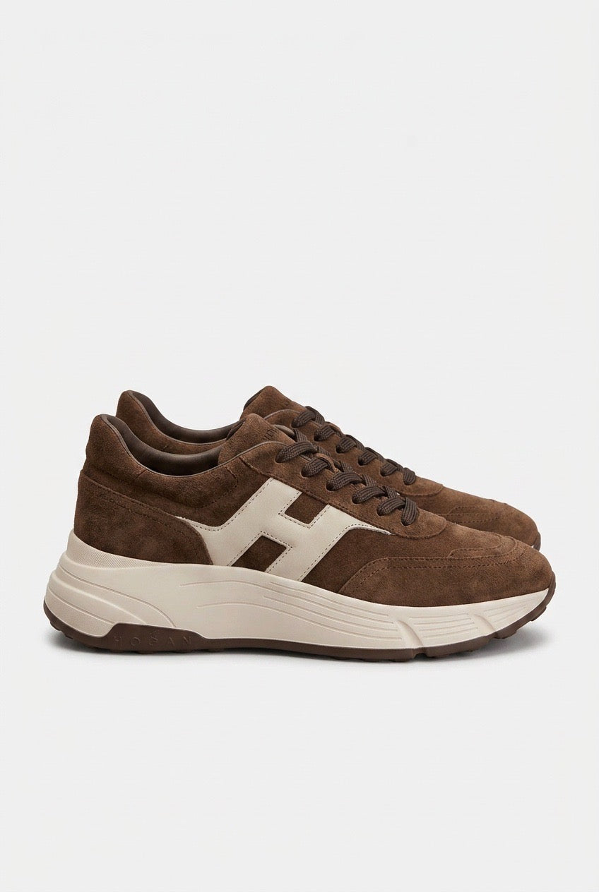 Upper Rubber Shoes Brown